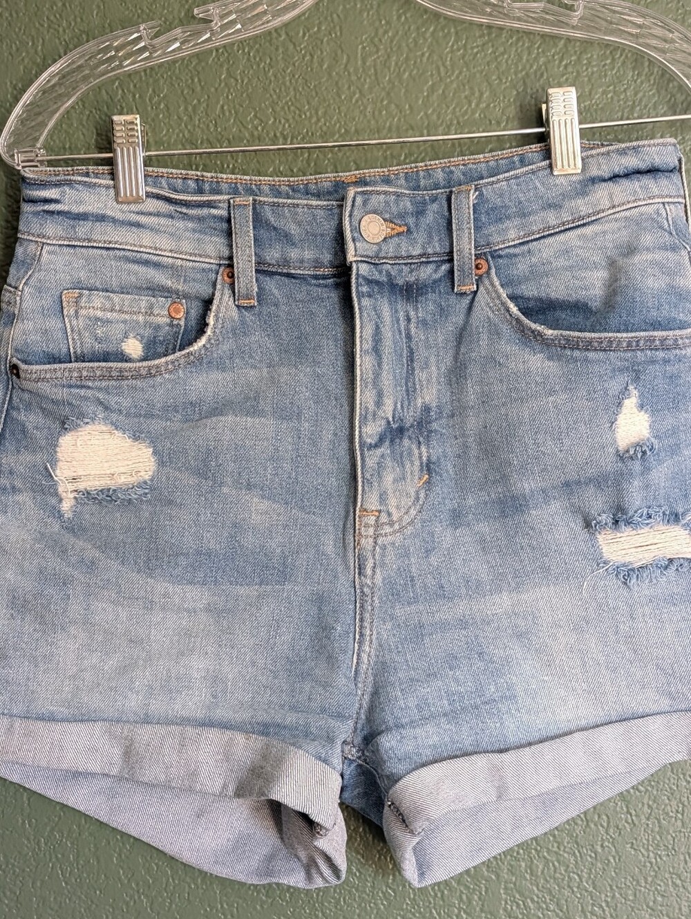 High Waisted Denim Shorts